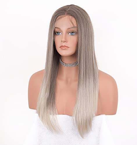 12 inch Light Brown Loose Curly Lace Front Wig with Middle Part - Image 11