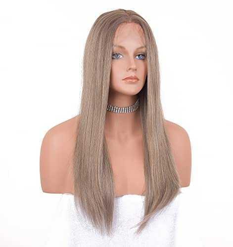 12 inch Light Brown Loose Curly Lace Front Wig with Middle Part - Image 130