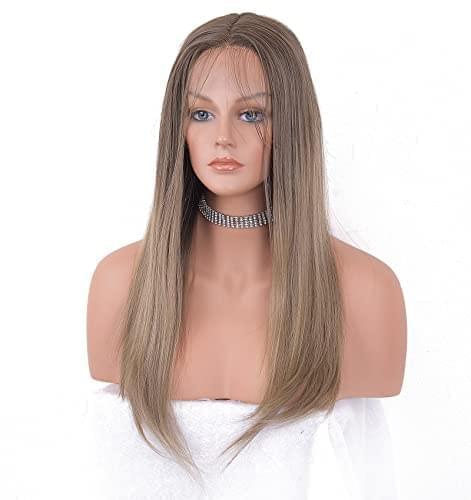 12 inch Light Brown Loose Curly Lace Front Wig with Middle Part - Image 134