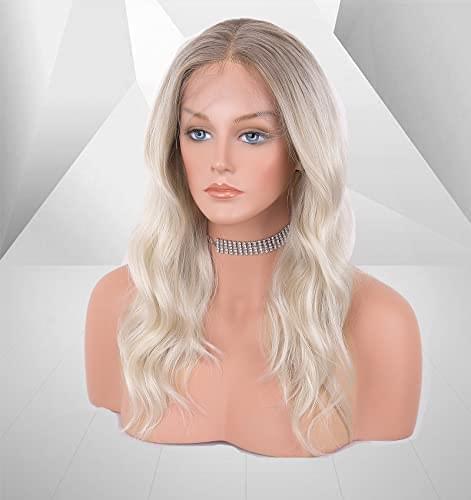12 inch Light Brown Loose Curly Lace Front Wig with Middle Part - Image 153