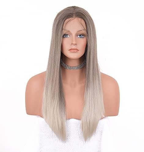 12 inch Light Brown Loose Curly Lace Front Wig with Middle Part - Image 173