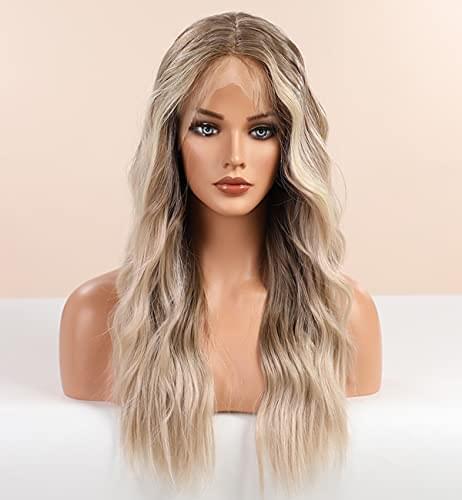 12 inch Light Brown Loose Curly Lace Front Wig with Middle Part - Image 18
