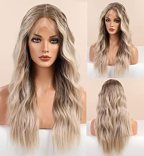 12 inch Light Brown Loose Curly Lace Front Wig with Middle Part - Image 20