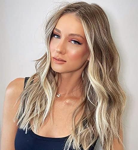 12 inch Light Brown Loose Curly Lace Front Wig with Middle Part - Image 30