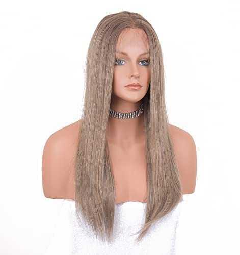 12 inch Light Brown Loose Curly Lace Front Wig with Middle Part - Image 35