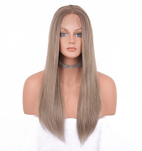 12 inch Light Brown Loose Curly Lace Front Wig with Middle Part - Image 36