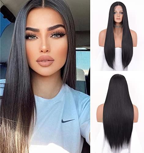 12 inch Light Brown Loose Curly Lace Front Wig with Middle Part - Image 4