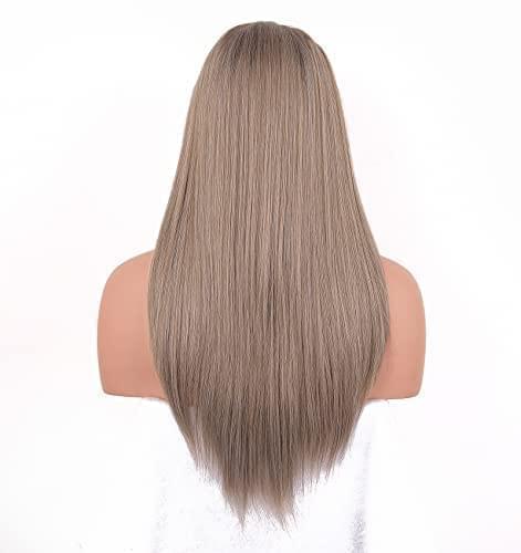 12 inch Light Brown Loose Curly Lace Front Wig with Middle Part - Image 44