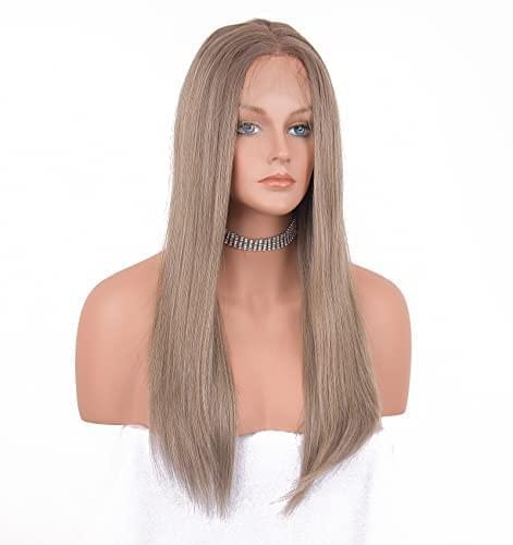 12 inch Light Brown Loose Curly Lace Front Wig with Middle Part - Image 70
