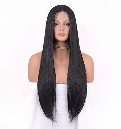 12 inch Light Brown Loose Curly Lace Front Wig with Middle Part - Image 95