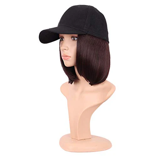 Baseball Hat Wig 12 inch - Image 3