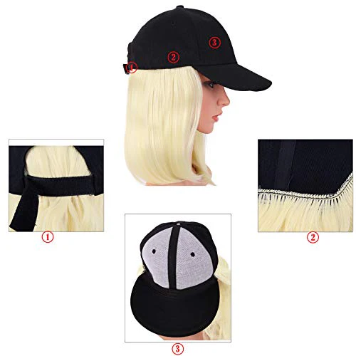 Baseball Hat Wig 12 inch - Image 30