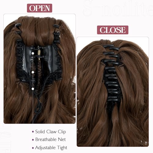 12” Short Curly Claw Ponytail Extension Clip In On Hairpiece - Image 2