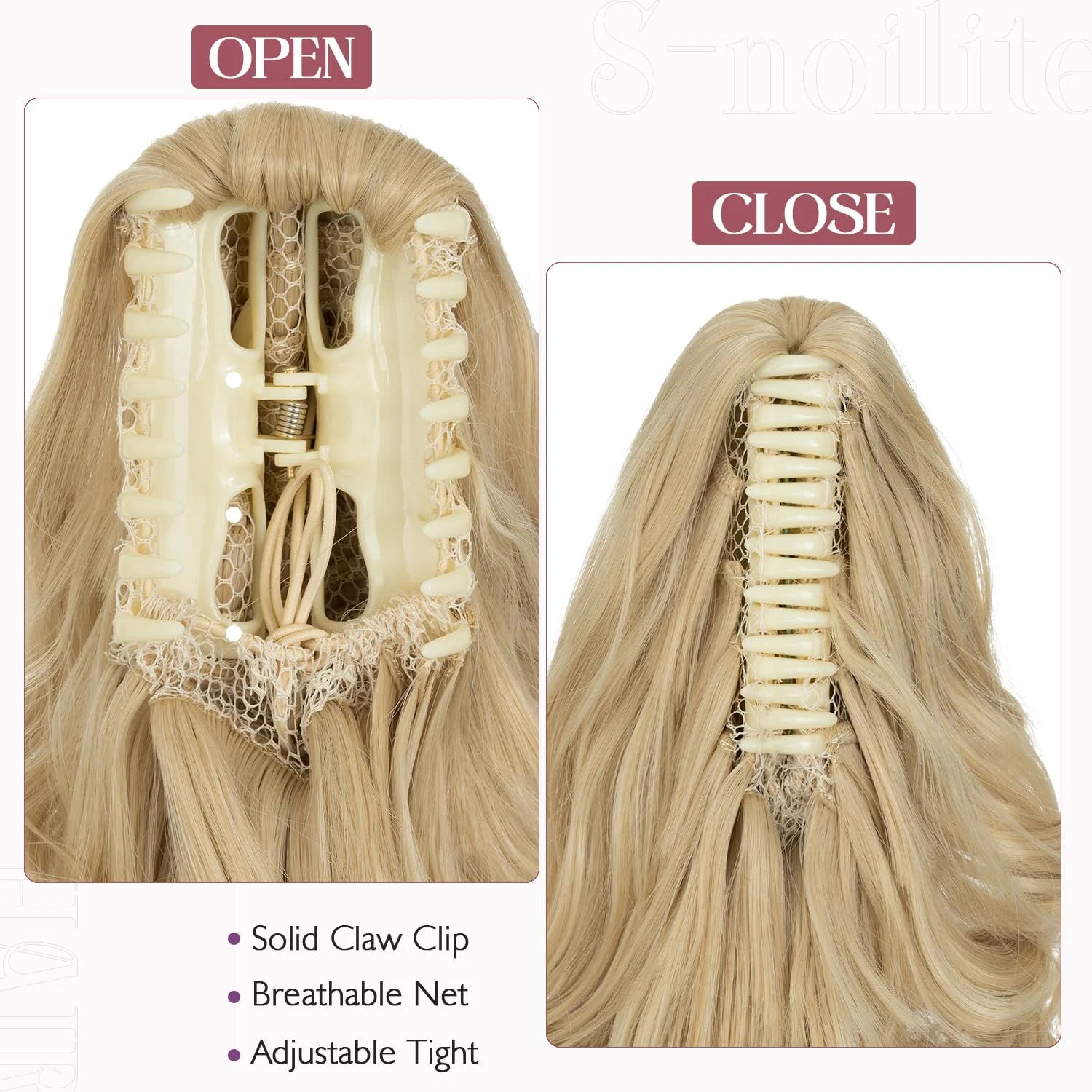 12” Short Curly Claw Ponytail Extension Clip In On Hairpiece - Image 20