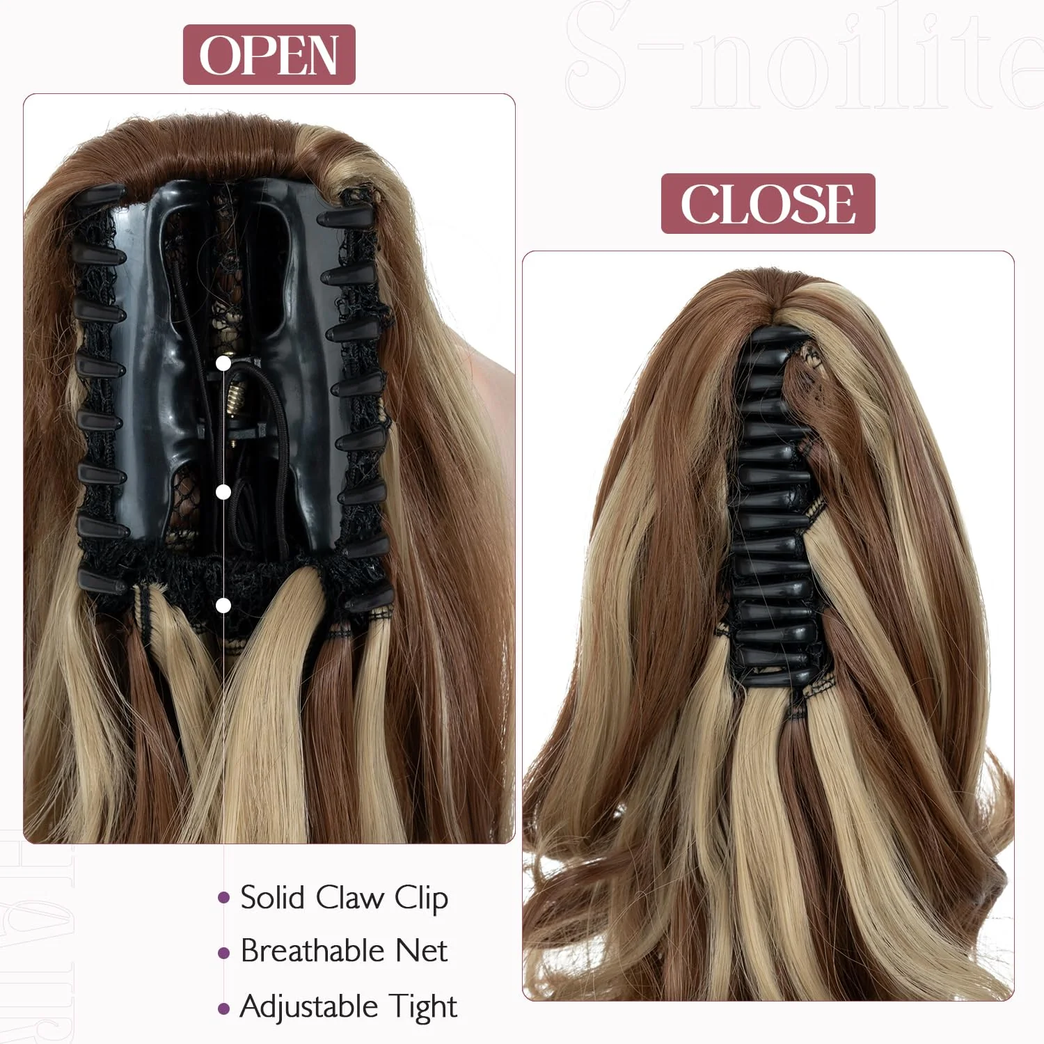 12” Short Curly Claw Ponytail Extension Clip In On Hairpiece - Image 24
