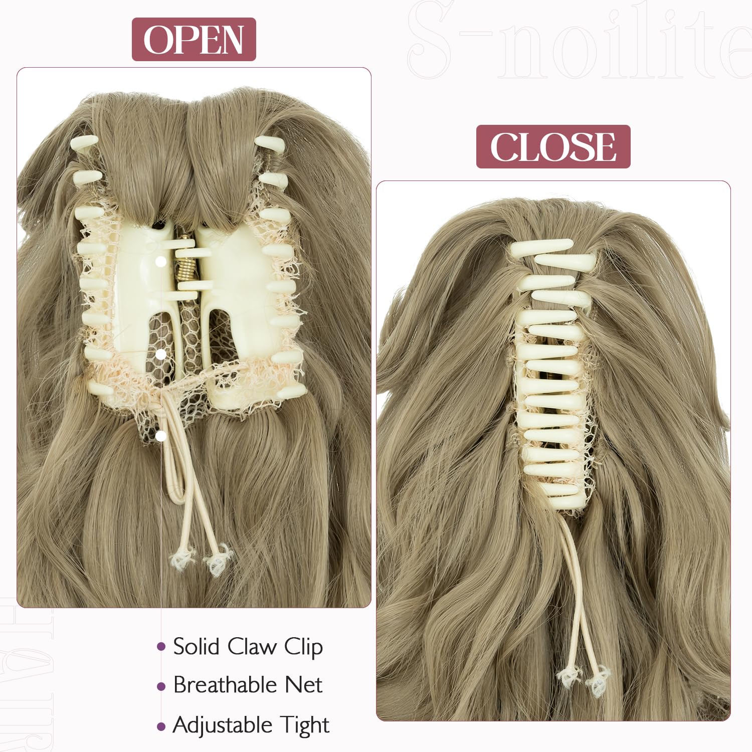 12” Short Curly Claw Ponytail Extension Clip In On Hairpiece - Image 32