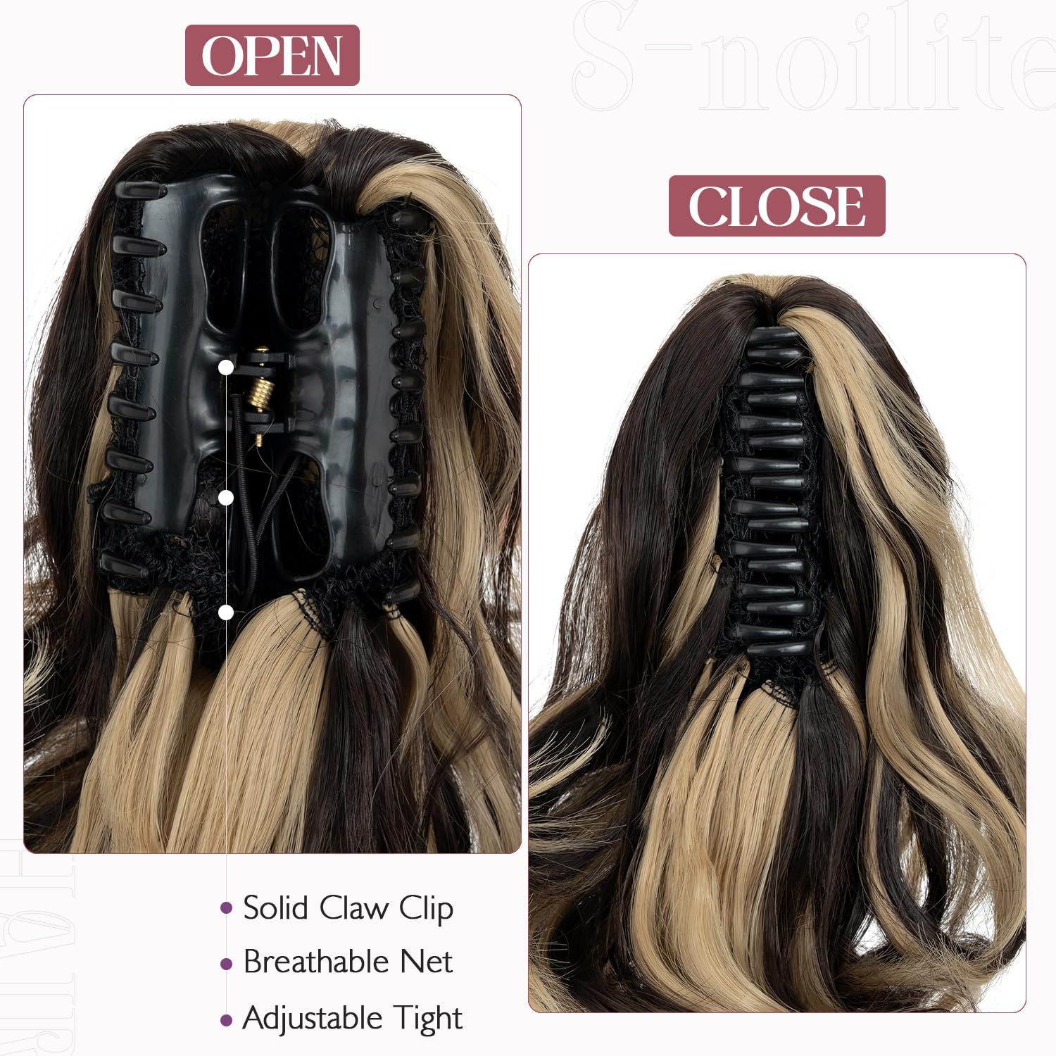 12” Short Curly Claw Ponytail Extension Clip In On Hairpiece - Image 9