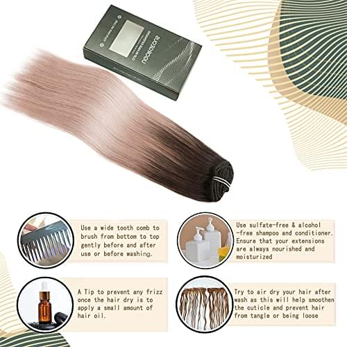14-22" Clip In Brazilian Human Hair Extensions 120g 7pcs Set - Image 14