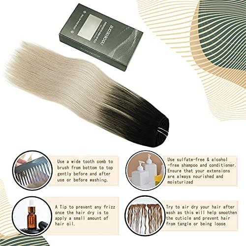 14-22" Clip In Brazilian Human Hair Extensions 120g 7pcs Set - Image 20
