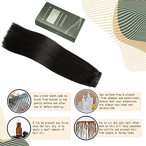 14-22" Clip In Brazilian Human Hair Extensions 120g 7pcs Set - Image 27