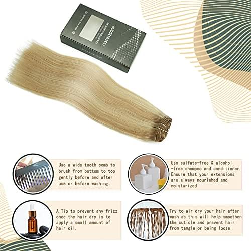 14-22" Clip In Brazilian Human Hair Extensions 120g 7pcs Set - Image 63