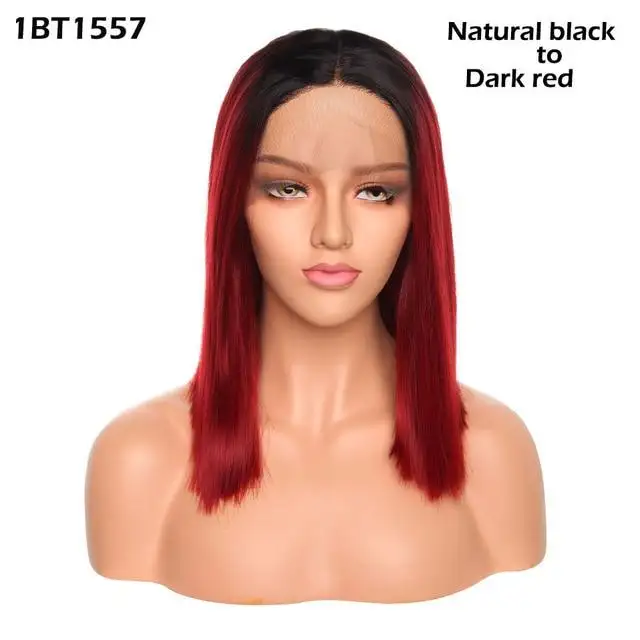 Reva | 14 inch straight lace front bob wig - Image 12