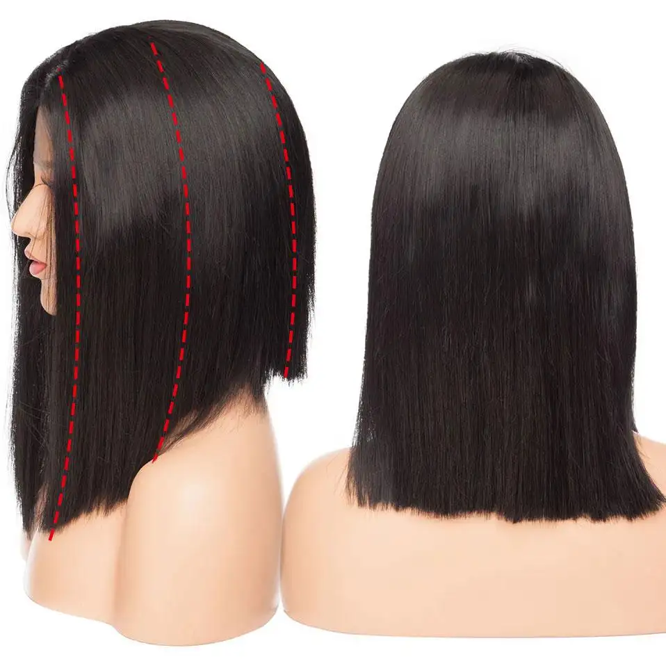 Reva | 14 inch straight lace front bob wig - Image 3