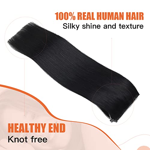 22 Inch Ombre Human Hair Wire Halo Hair Extension - Image 10