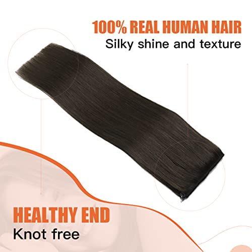22 Inch Ombre Human Hair Wire Halo Hair Extension - Image 17