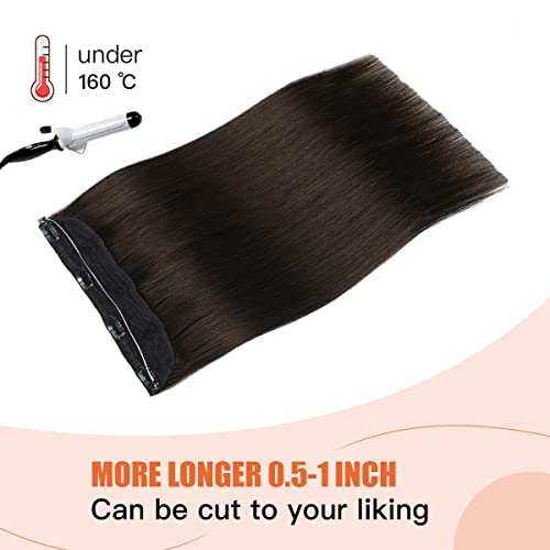22 Inch Ombre Human Hair Wire Halo Hair Extension - Image 20