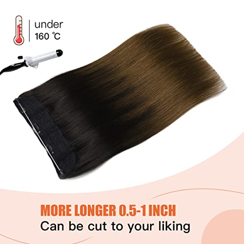 22 Inch Ombre Human Hair Wire Halo Hair Extension - Image 27