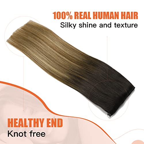 22 Inch Ombre Human Hair Wire Halo Hair Extension - Image 31