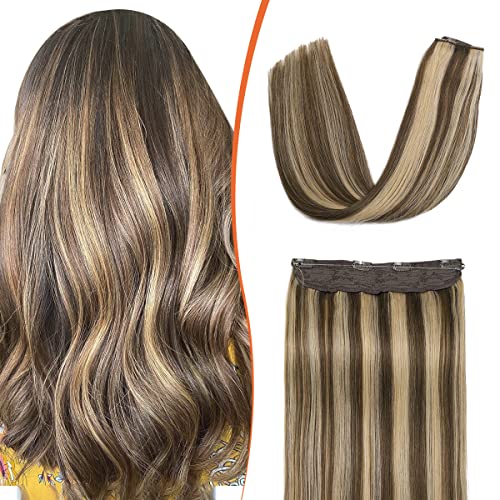 22 Inch Ombre Human Hair Wire Halo Hair Extension - Image 42