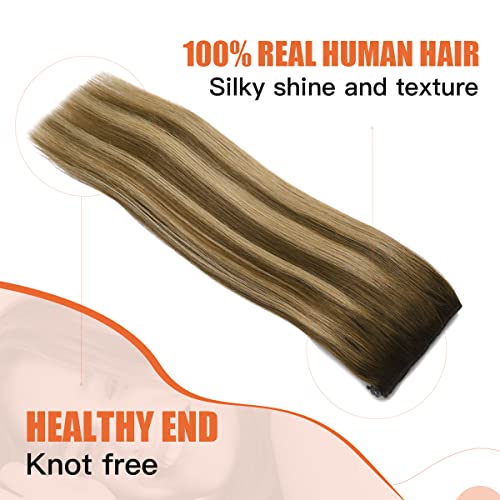 22 Inch Ombre Human Hair Wire Halo Hair Extension - Image 52