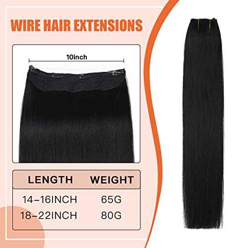 22 Inch Ombre Human Hair Wire Halo Hair Extension - Image 9