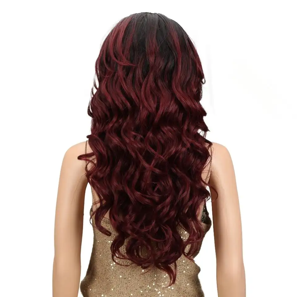 Reminy 24 Inch Heat Resistant Fiber Long Wavy Wig - Image 5