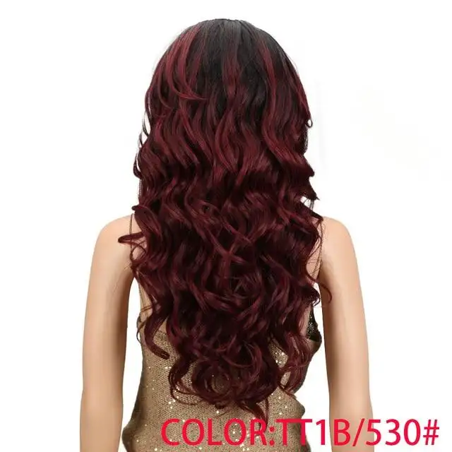 Reminy 24 Inch Heat Resistant Fiber Long Wavy Wig - Image 9