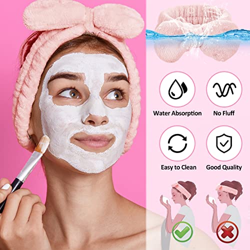 3 Pcs Spa Headband Wrist Washband Set - Image 3