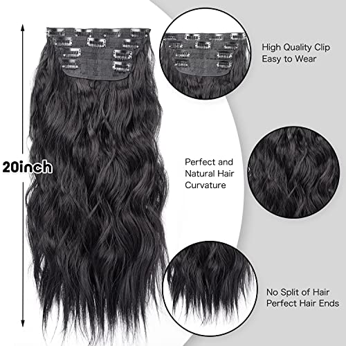 4pcs Clip in Synthetic Hair Extensions - Image 11