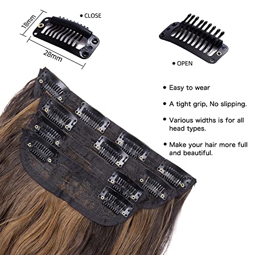 4pcs Clip in Synthetic Hair Extensions - Image 15