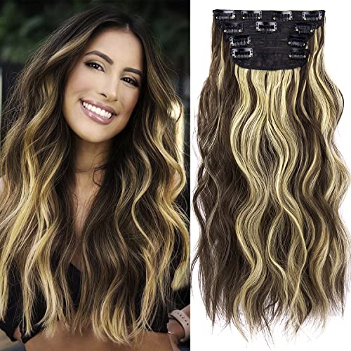 4pcs Clip in Synthetic Hair Extensions - Image 18