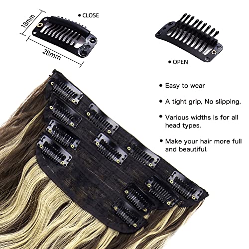 4pcs Clip in Synthetic Hair Extensions - Image 20