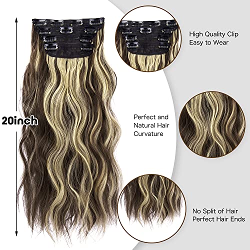 4pcs Clip in Synthetic Hair Extensions - Image 21