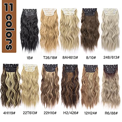 4pcs Clip in Synthetic Hair Extensions - Image 22