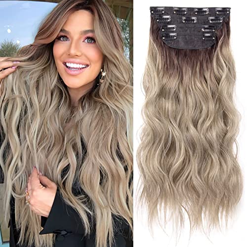 4pcs Clip in Synthetic Hair Extensions - Image 24