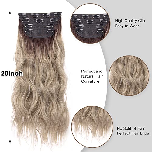 4pcs Clip in Synthetic Hair Extensions - Image 27