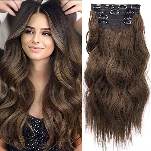4pcs Clip in Synthetic Hair Extensions - Image 29