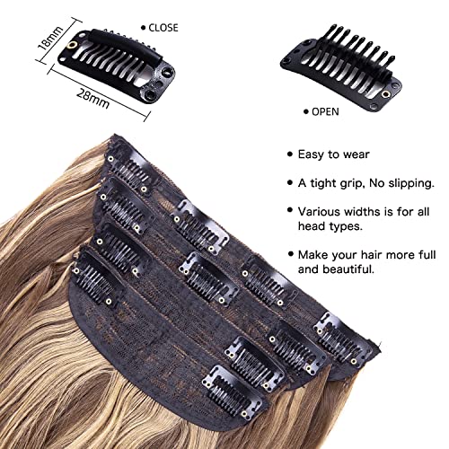 4pcs Clip in Synthetic Hair Extensions - Image 3