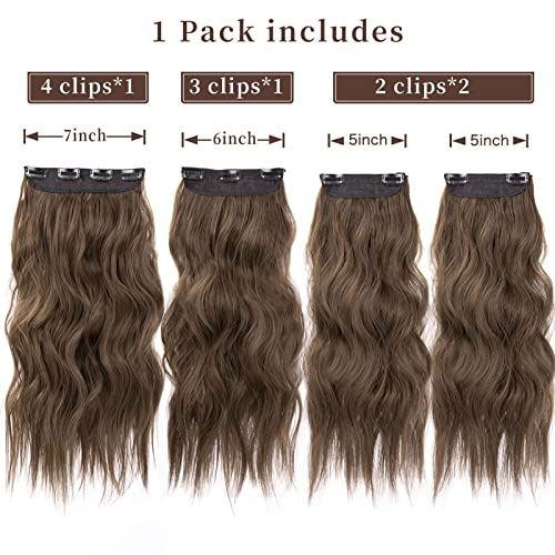 4pcs Clip in Synthetic Hair Extensions - Image 30