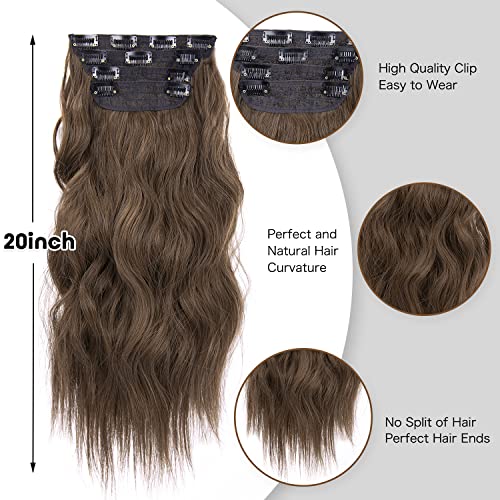4pcs Clip in Synthetic Hair Extensions - Image 32